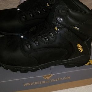 keen utility steel toe boots size 15